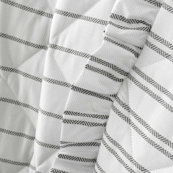 Style Sisters Frill Stripe 200 Thread Count Cotton Bedspread