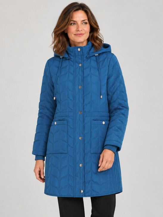 TIGI Hooded Long Line Coat