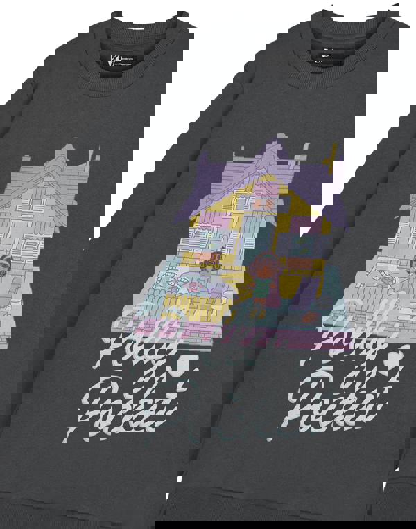 Polly Pocket Womens Grey Doll House Sweatshirt