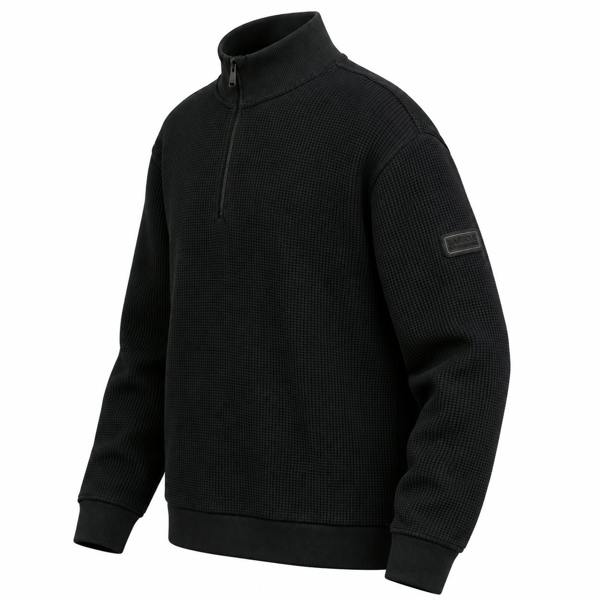 Barbour International Curve Half Zip Sweatshirt Black