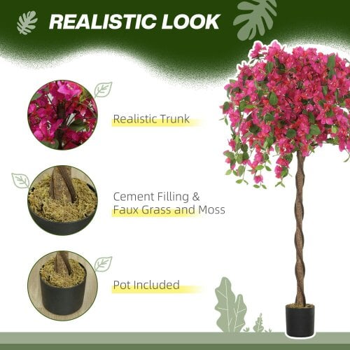 Wyld Haus Lecole Pair Of Artificial Murraya Blossom Trees In Pots 120cm Red