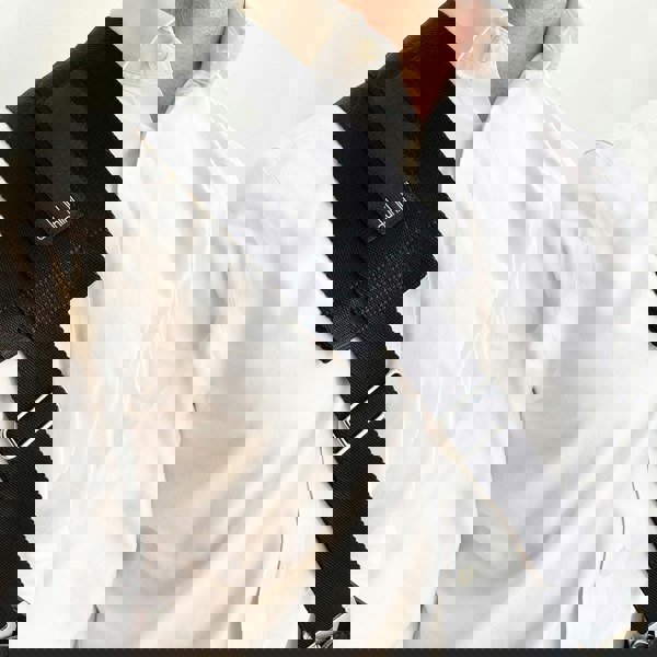 Dunhill woven black nylon bag strap