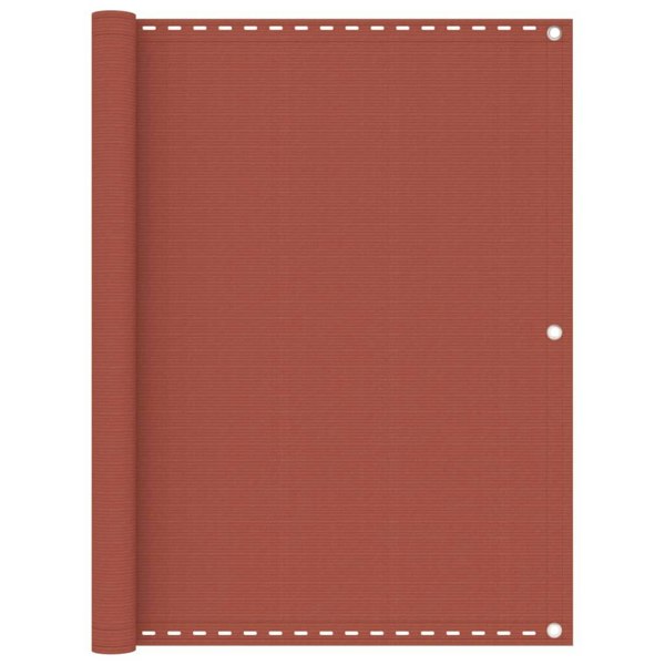 Berkfield Balcony Screen Terracotta 120x600 cm HDPE