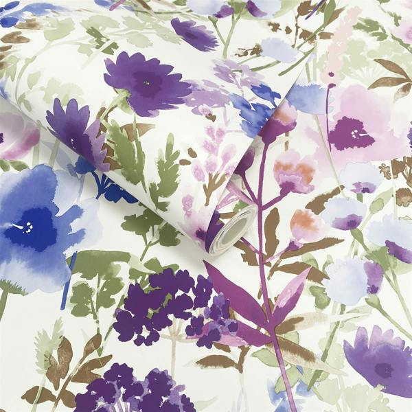 Catherine Lansfield Countryside Pink & Blue Wallpaper image 3
