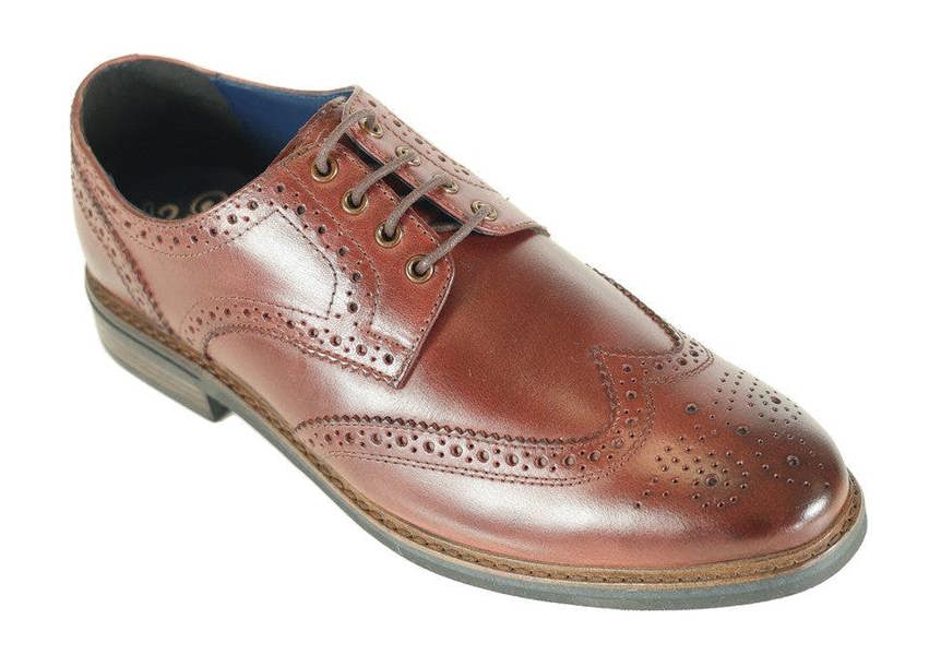 Front London Morrison Brogue Shoes - Burgundy