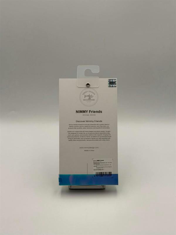 Nimmy Friends Nimmy Big Eye Cute Pet Silver Shaded Cat Case with MagSafe for iPhone 17 6.3" Grey Blue - N-XDY-IP17-023