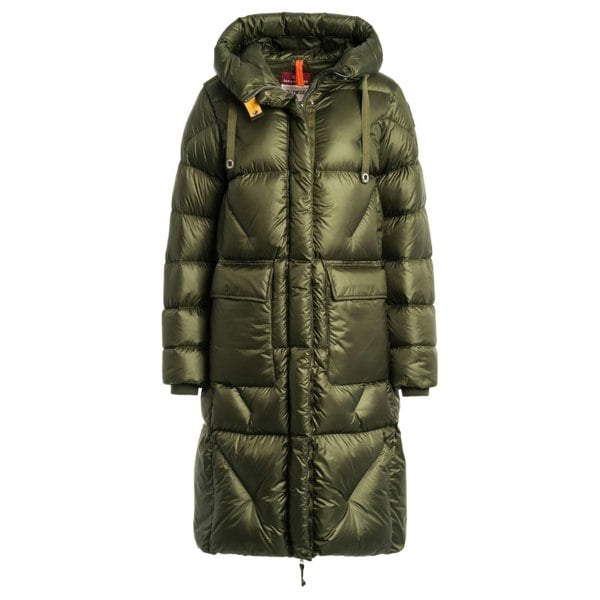 Parajumpers Leonie Rosemary Green Long Down Jacket S