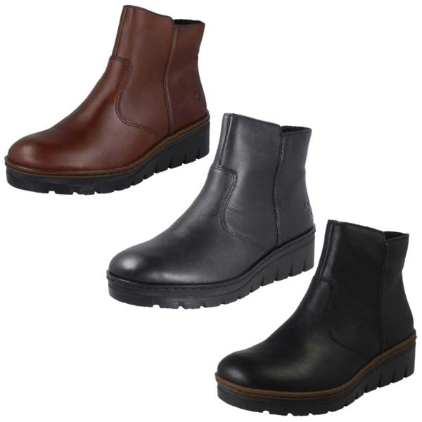 Rieker Ladies Rieker Fleece Lined Ankle Boots X9165