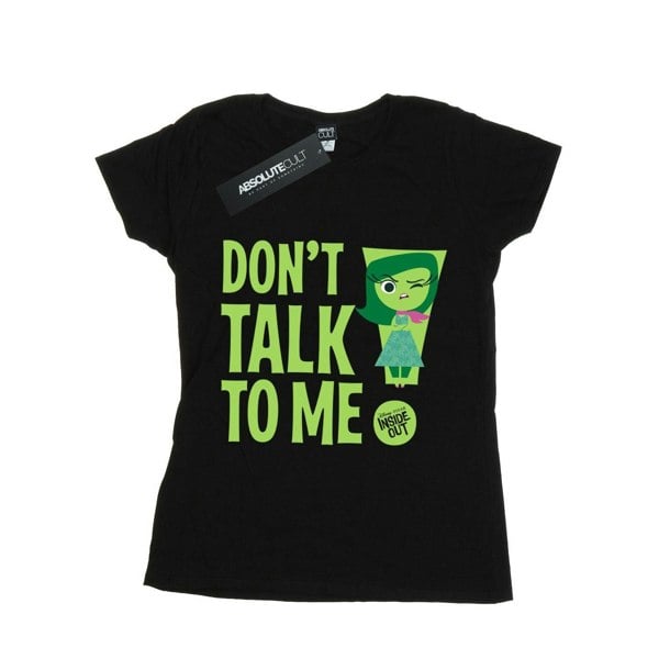 Disney Womens/Ladies Inside Out Dont Talk To Me Cotton Boyfriend T-Shirt - Black