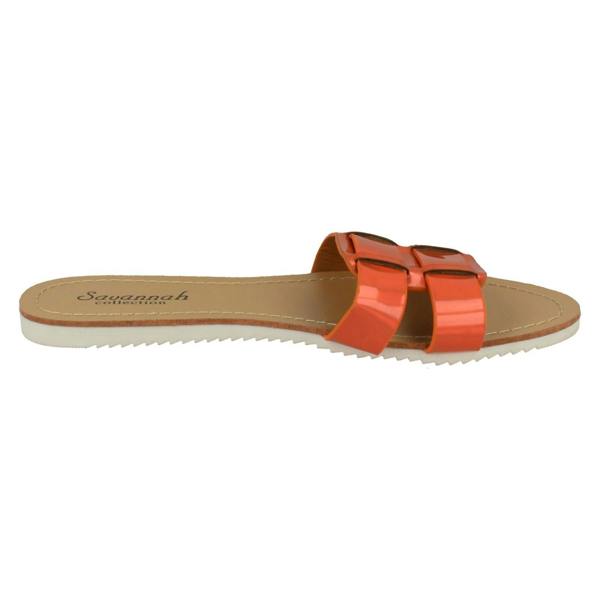 Savannah Ladies Savannah Flat Two Strap Mule