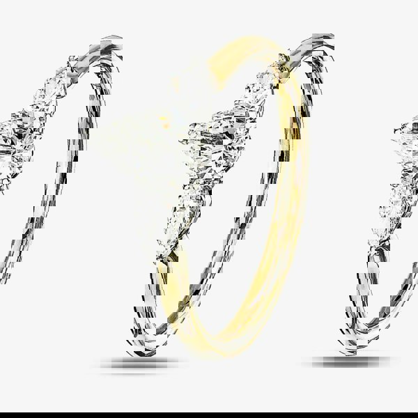 T. H. Baker 18ct Yellow Gold 0.65ct Pear Cut Diamond Three Stone Ring 31158YW/65-18