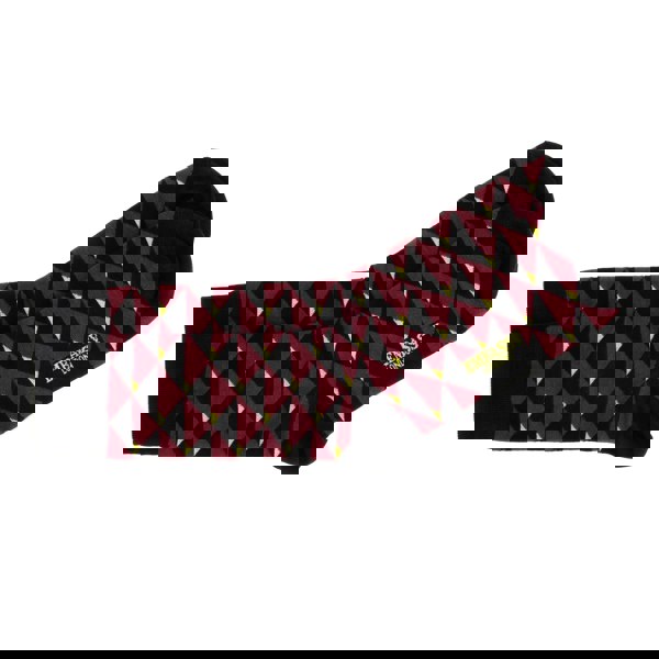 Embassy London Toeblerone - Bordeaux - Women's cotton crew socks UK 3 to 7 in burgundy