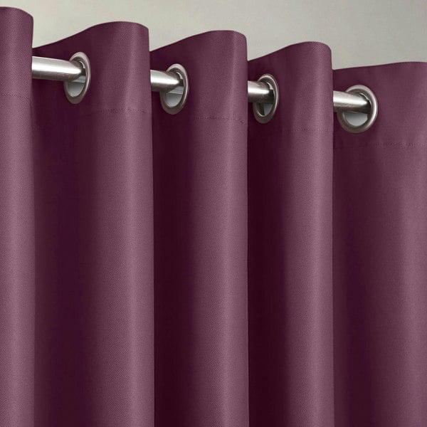 Velosso Manhattan Thermal Blackout Ready Made Eyelet Curtains - 112cm x 137cm