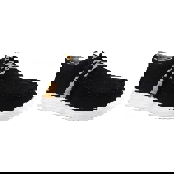 HEYDUDE Wally Craft Suede Shoe Unisex - Black