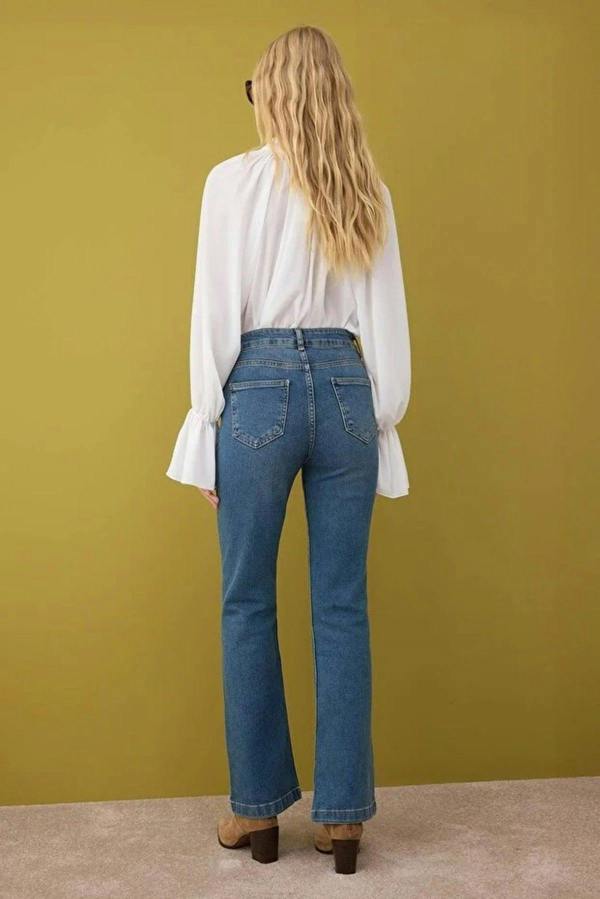 WOVCOR High Waist Flare Jeans