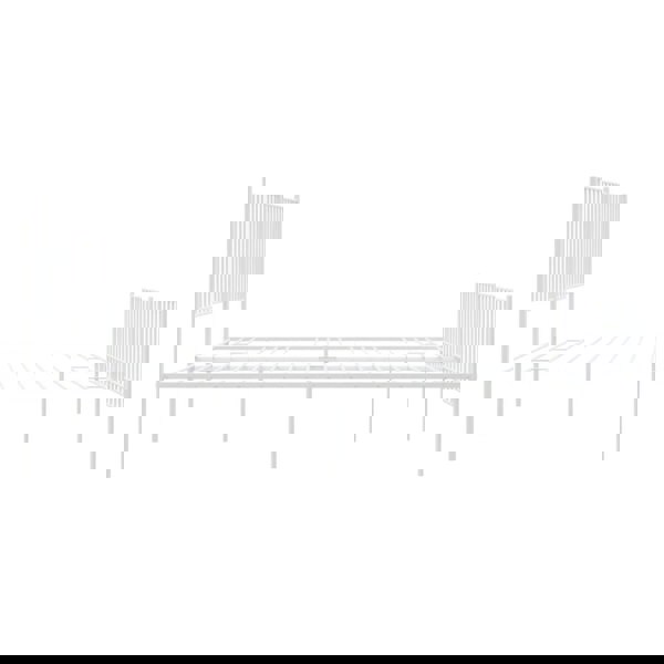 Berkfield Metal Bed Frame with Headboard and Footboard White 180x200 cm