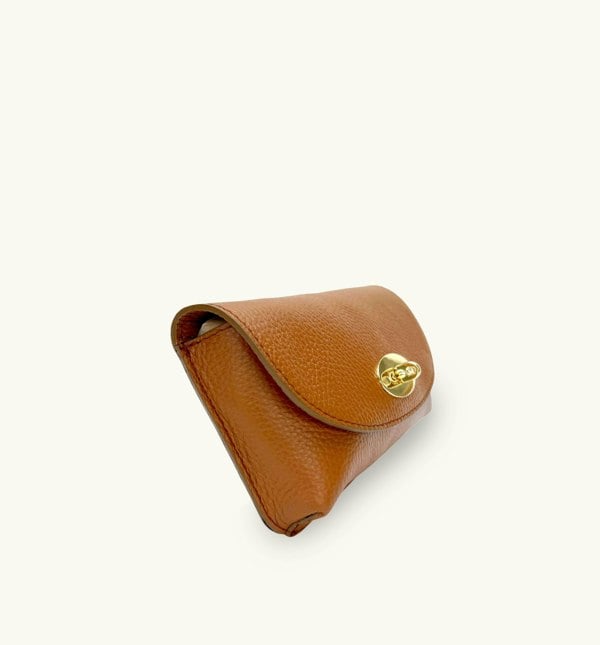 The Mila Leather Phone Bag - Tan