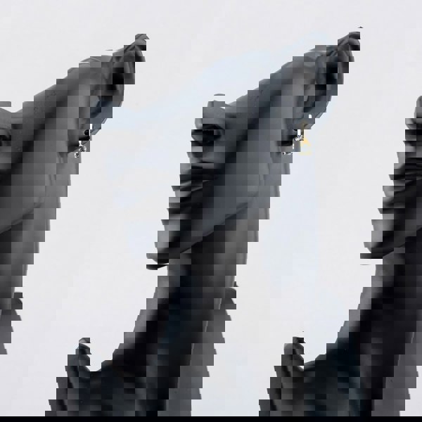 T. H. Baker Gold Tone Blue Topaz Dropper Earrings E6488T