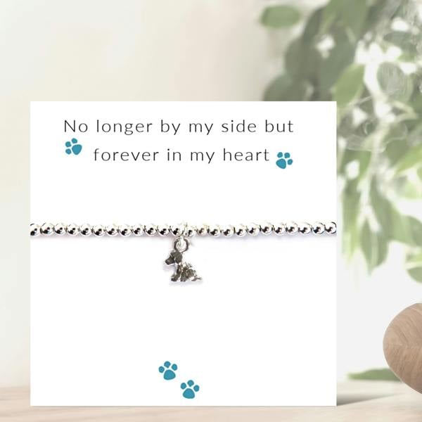 Aye Do Gifts No Longer By My Side - Dog Bracelet & Gift Card
