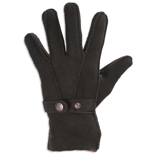 Nordvek Mens Sheepksin Gloves With Buckle Strap