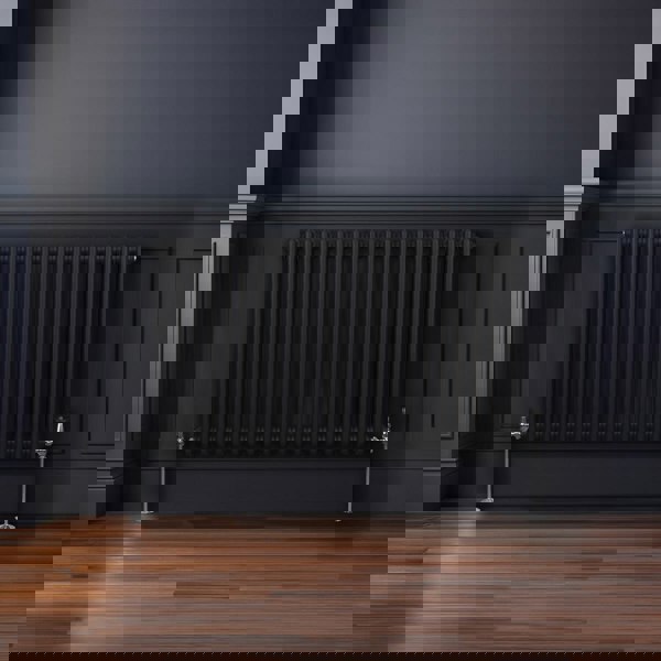 Monstershop Traditional 2 Column Radiator - 600 x 1012mm - Black