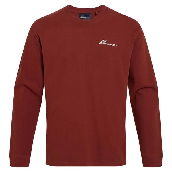 Craghoppers Mens Dillisk II Long-Sleeved T-Shirt - Axinite Red - 