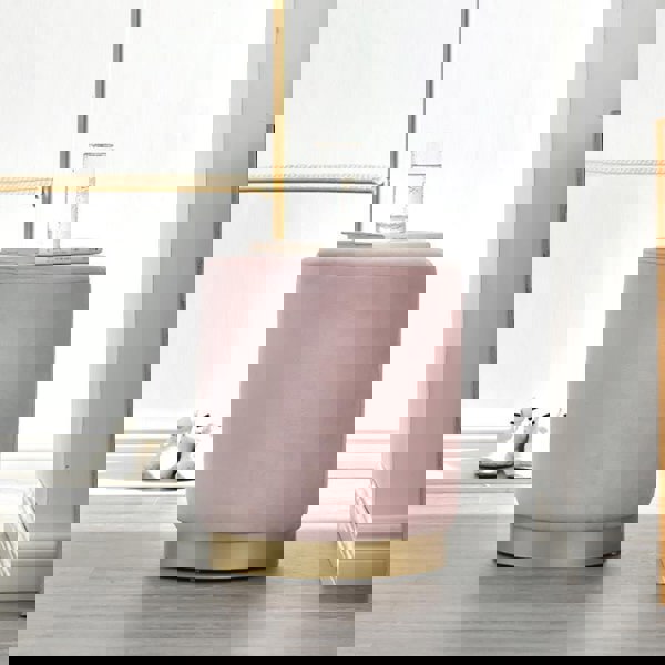 Valeria Footstool, Velvet-Weilai Concept-Weilai Concept