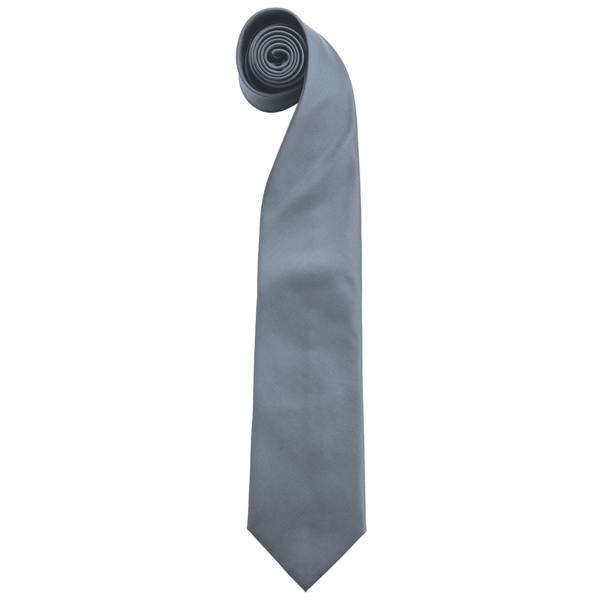Premier Mens Fashion ”Colours” Work Clip On Tie (Pack of 2) - Grey - 