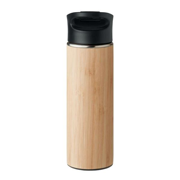 MidOcean Nanda Bamboo Double Wall 450ml Water Bottle - Wood - 