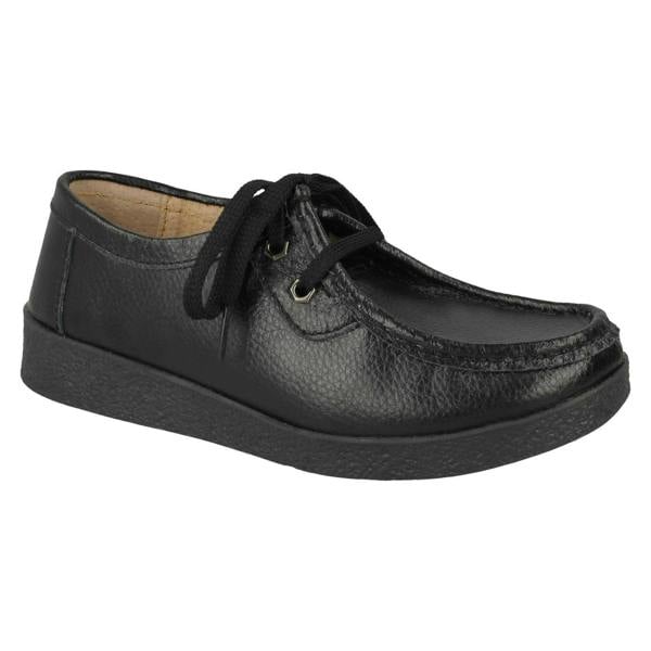 Eaze Ladies Eaze Flat Casual Lace Up Shoes