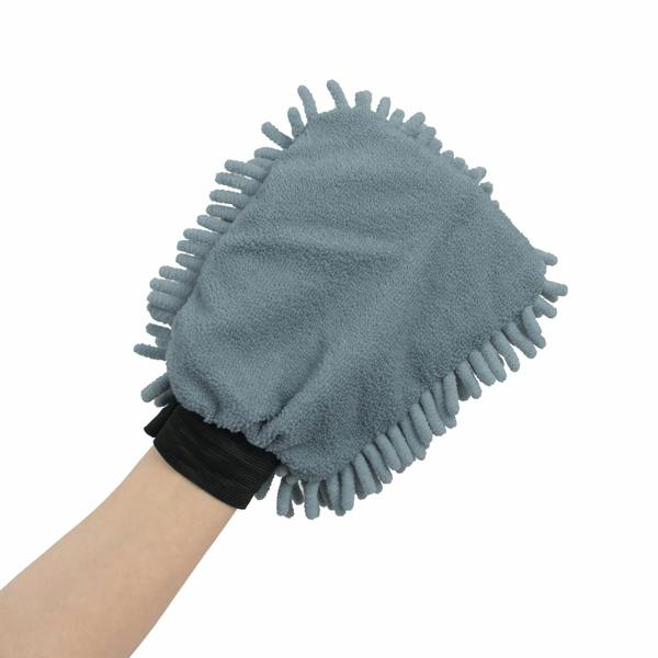 JVL Microfibre Hand Mitt - Grey