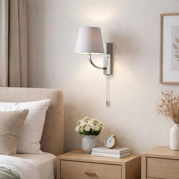Pagazzi Lighting Condella Compact Wall Fitting Polished Chrome Wall Light