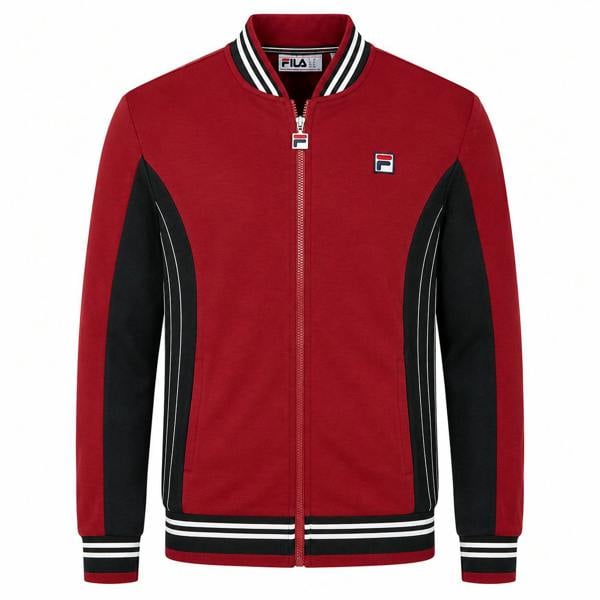 Fila Settanta Baseball Track Top Jacket Sun Dried Tomato/Black/White