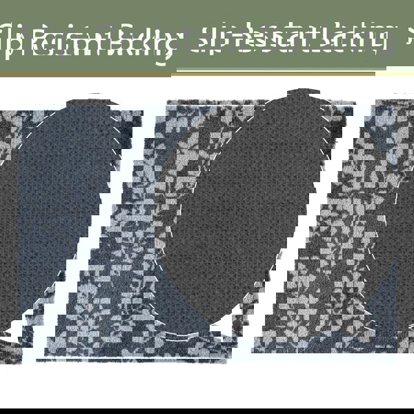 JVL Mega Mat Machine Washable Entrance Runner and Doormat Set, Branches