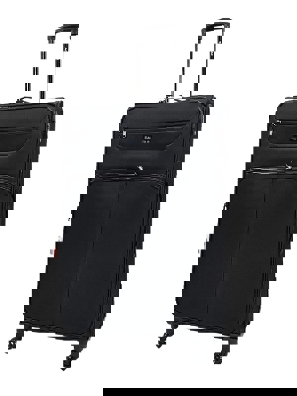 TruClothing Soft Case Suitcase 4 Wheels Zipped Compartments