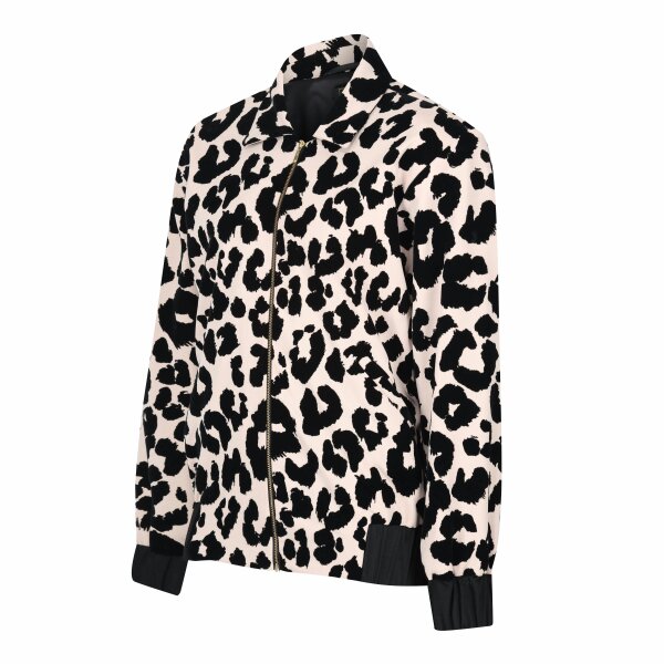 Lioness by TF Leopard Velvet Bomber Jacket