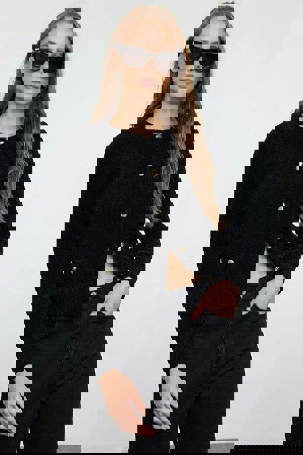 WOVCOR Knit Cardigan with Pocket Detail