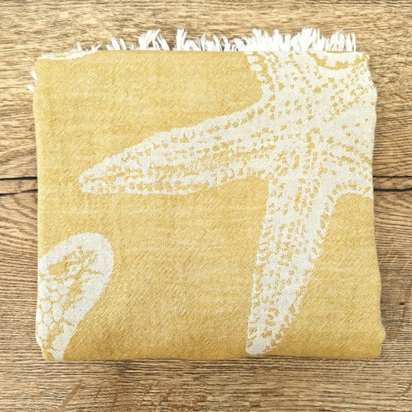 Cotton and Olive Starfish Cotton Jacquard Hammam Towel