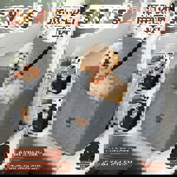 Skylos Dog Booster Car Seat Portable Bed for Small to Medium Pets up to 35 lbs