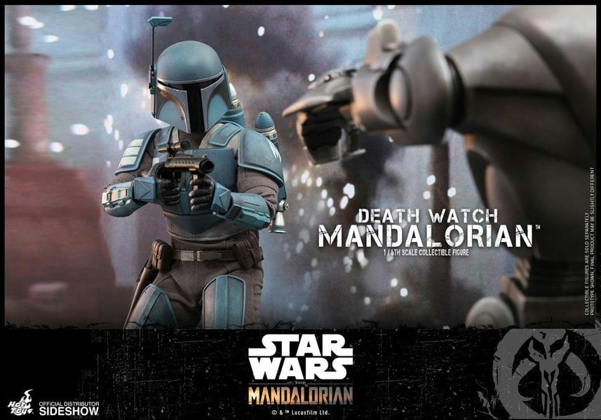 star wars the mandalorian death watch mandalorian 1:6 scale hot toys 907141