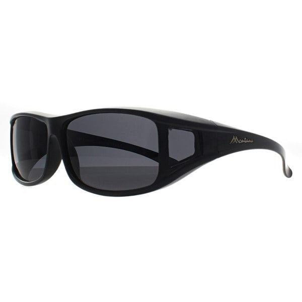 Montana Fit Over Glasses Sunglasses FO5 Matte Black Smoke Polarized
