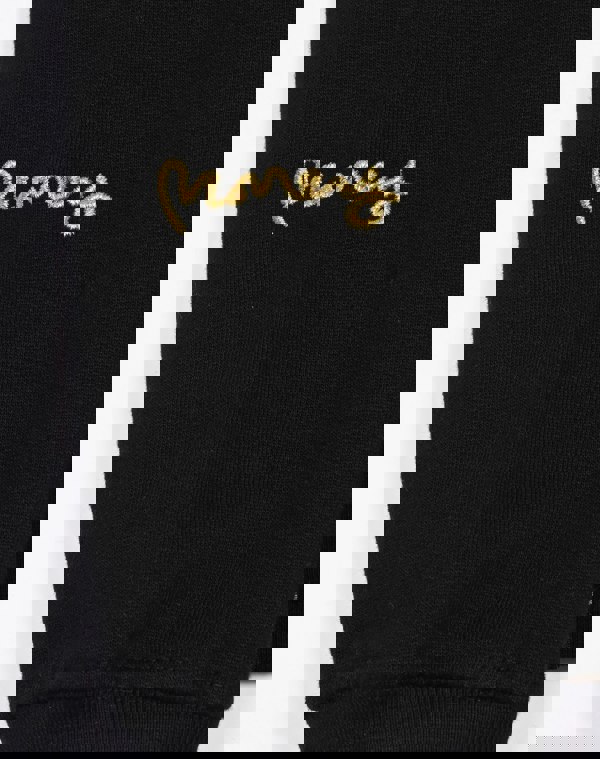 Money Sig Line Cheetah Crew Sweat Black