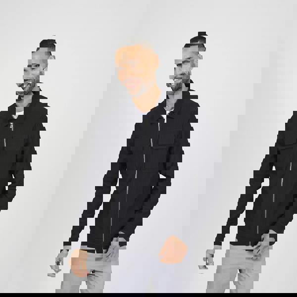 Brave Soul Black Patch Pocket Shacket - Black Image 1