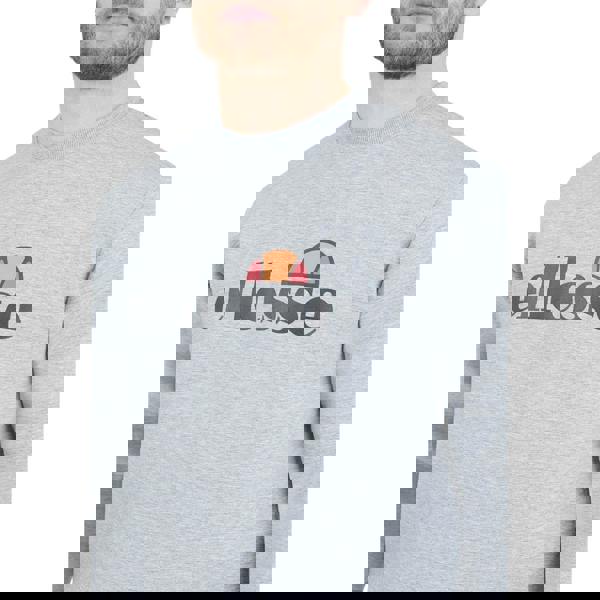 Ellesse Mens Corvaro Sweatshirt - Light Grey Marl - 