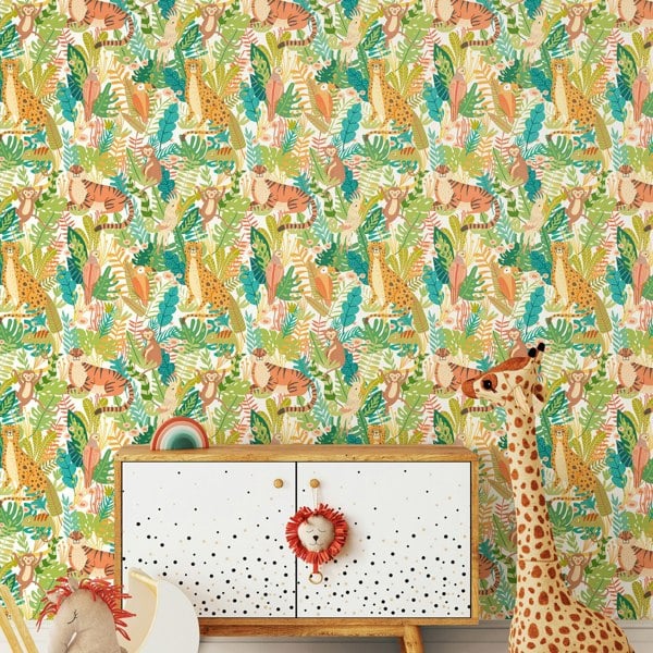 Hoopla Walls Animal Kingdom - Apple Riot 10m Wallpaper