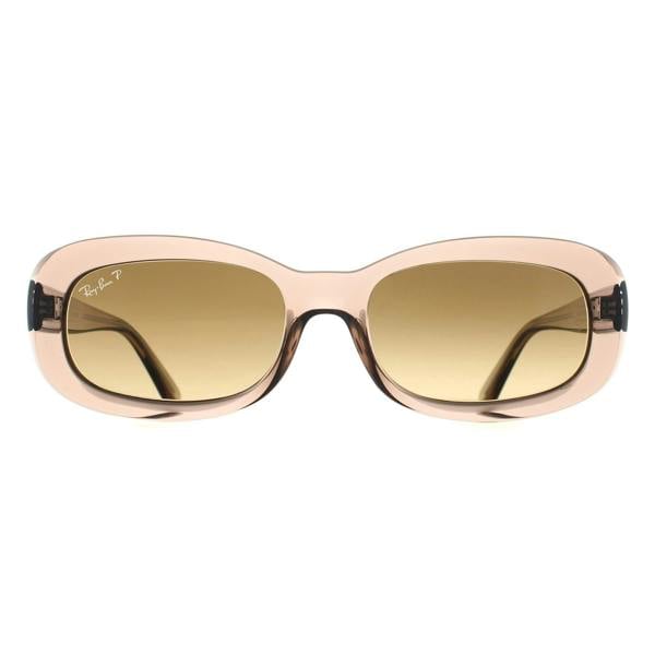 Ray-Ban Sunglasses RB2221 6827M2 Transparent Beige Brown Gradient Polarized