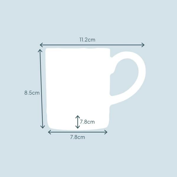 Cooks Professional 4 Piece Midi Coffee Mug Set | 240ml | Grey