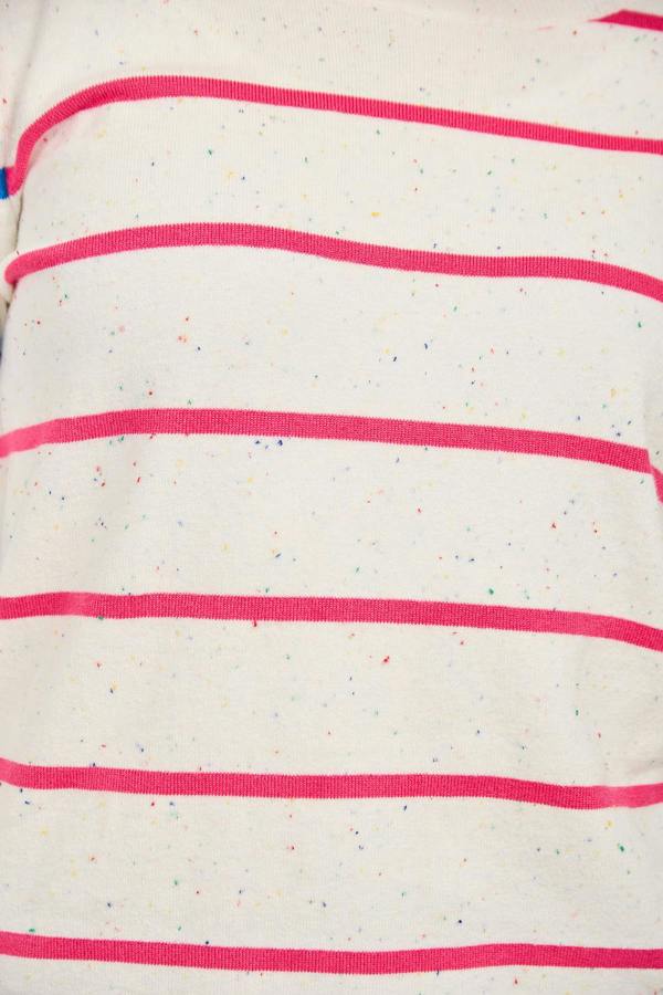 Mudflower Stripe Speckled Knit Jumper