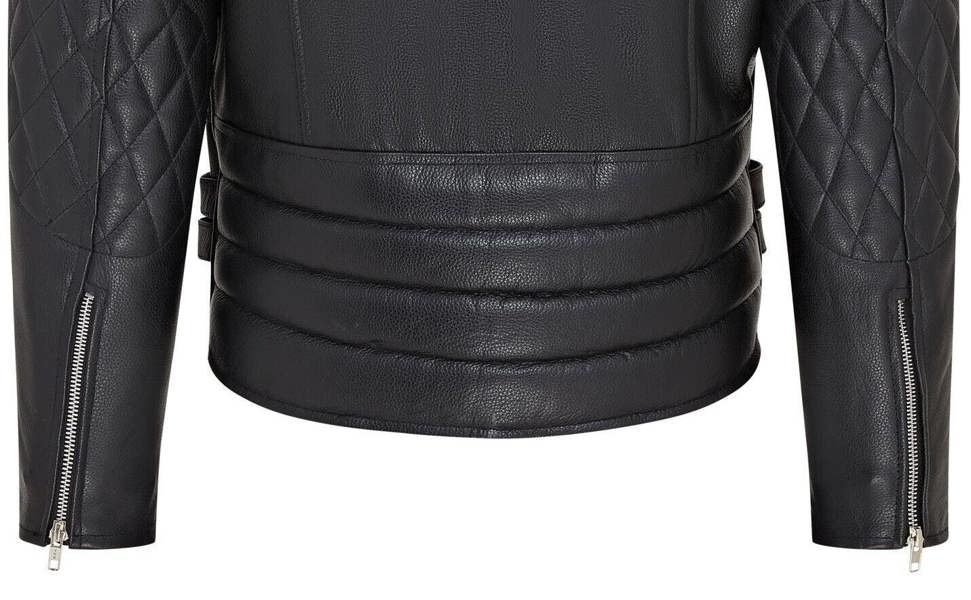 Infinity Leather Mens Cowhide Leather Brando Biker Jacket - Garland