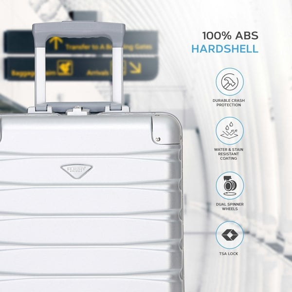 Flight Knight 45x36x20cm Hard Shell EasyJet Free Carry on Cabin Suitcase Travel Bag